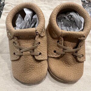 Freshly Picked Weathered Brown Oxford Baby Shoe - Size 2